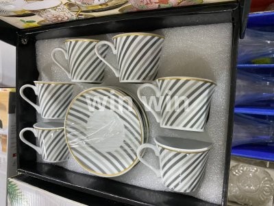 طقم قهوه ١٢ ق بورسلين